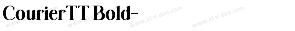 CourierTT Bold字体转换